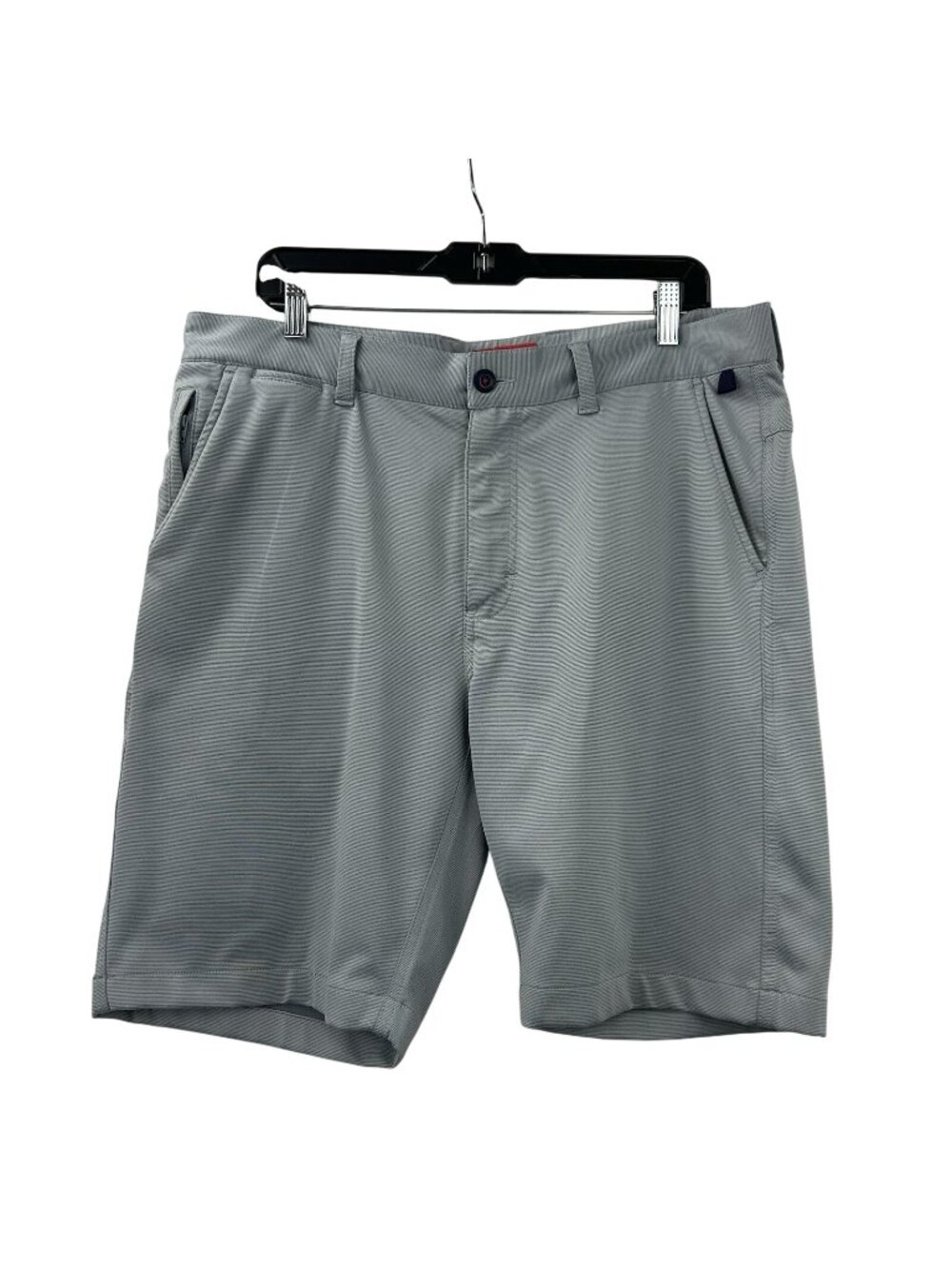 Halsey Shorts Mens 35 Blue Gray  Striped Sport Golf Leisure Travel Breakwater